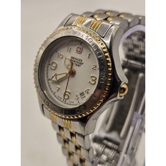 Wenger Swiss Military 79095 Date Dial 2 Tone Stainless Steel Ladies' Watch - Picture 4 of 10